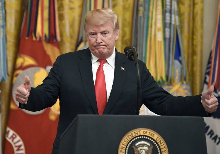 Donald Trump na Casa Branca.
