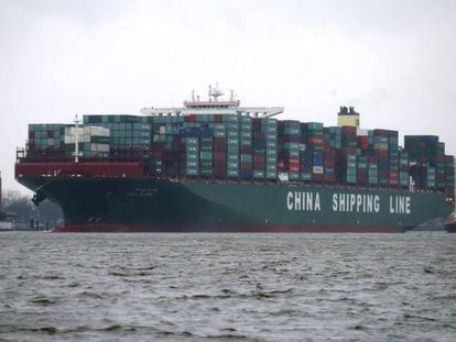 Navio de carga da companhia China Shipping Group
