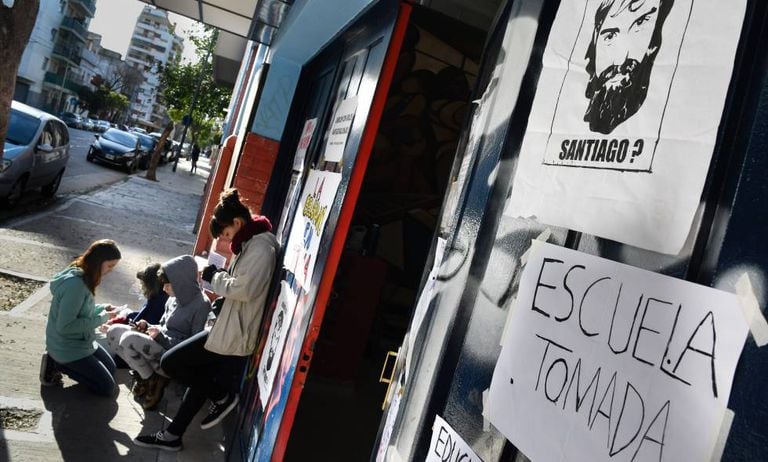 A Escola de Artes Manuel Belgrano, ocupada por seus alunos em agosto de 2017.