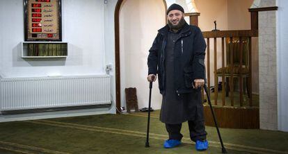 O imã Osama el Saadi, no centro de reabilitação de jihadistas de Aarhus, Dinamarca.
