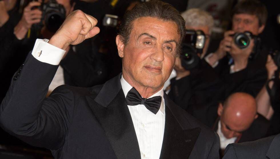 Sylvester Stallone no festival de Cannes.