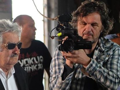 O ex-presidente uruguaio José Mujica, filmado por Emir Kusturica para a obra sobre sua vida