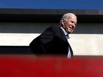 O ex-vice-presidente Biden, em Los Angeles.