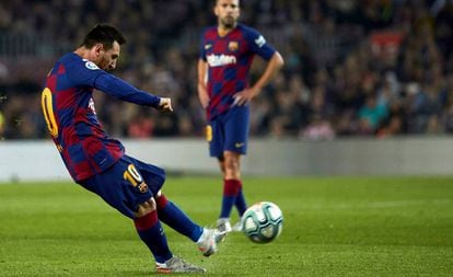 Messi em ação pelo Barcelona.