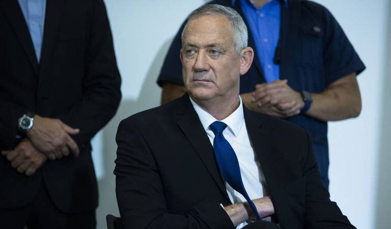 Gantz, em uma reunião depois das eleições de 19 de setembro.