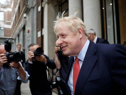 Boris Johnson, nesta sexta-feira, em Londres.