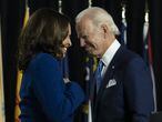 Joe Biden y su compañera de fórmula, la senadora Kamala Harris, el pasado 12 de agosto.