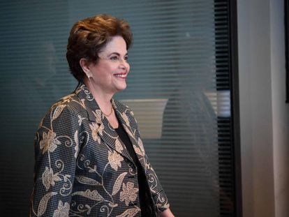 Dilma Rousseff, nesta segunda-feira, na Cidade do México.