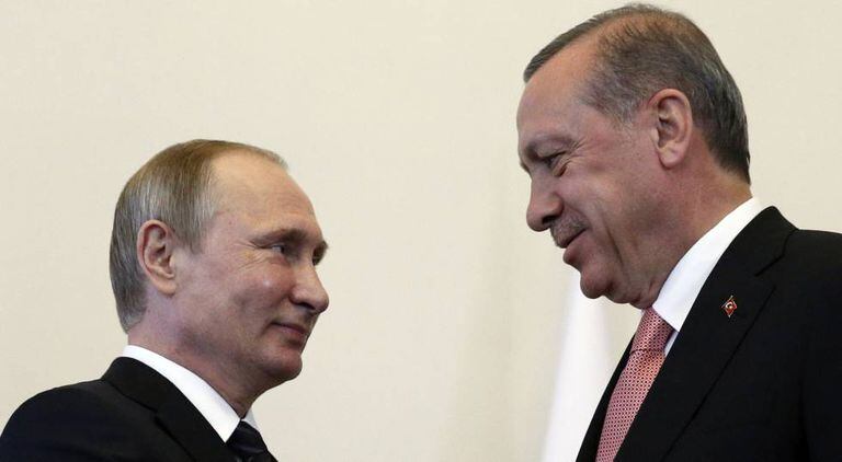 Vladimir Putin e Tayyip Erdogan