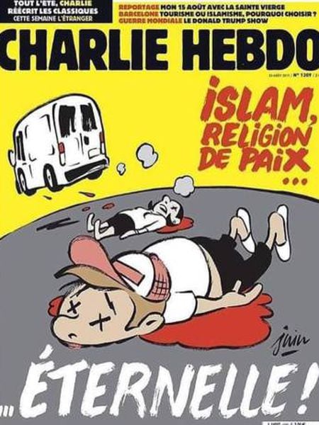 Capa do último número do ‘Charlie Hebdo’.