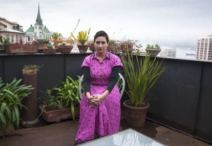 Natalia Berbelagua, em Valparaíso.