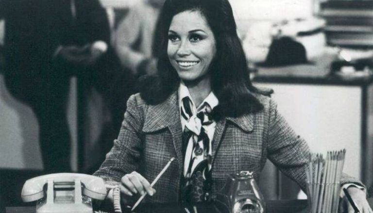Mary Tyler Moore em sua série.