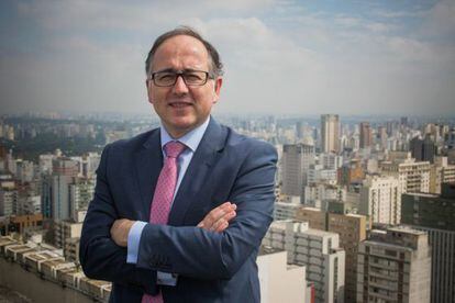 O presidente da Iberia Luis Gallego em São Paulo.