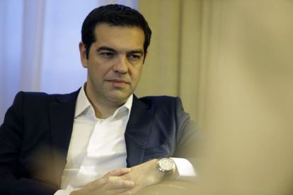 O premi&ecirc; grego, Alexis Tsipras. 