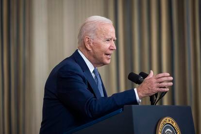 Joe Biden fala à imprensa no dia 3 de setembro na Casa Branca.