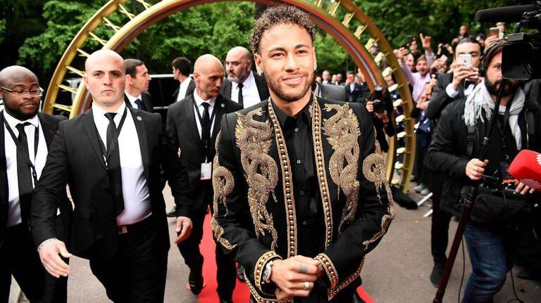 Neymar na festa da Ligue 1.