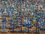 Graves are seen at the Parque Taruma cemetery, amid the coronavirus disease (COVID-19) outbreak, in Manaus, Brazil, June 11, 2020.  REUTERS/Bruno Kelly