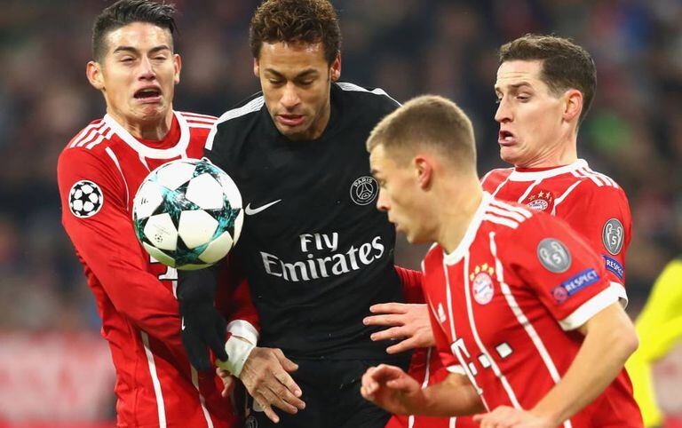 Neymar, na partida contra o Bayern.