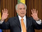 President Michel Temer announces the privatization plan on Tuesday.