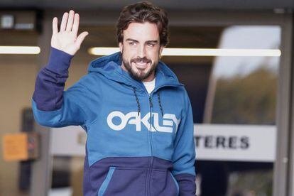 Alonso, ao sair do hospital após três dias.