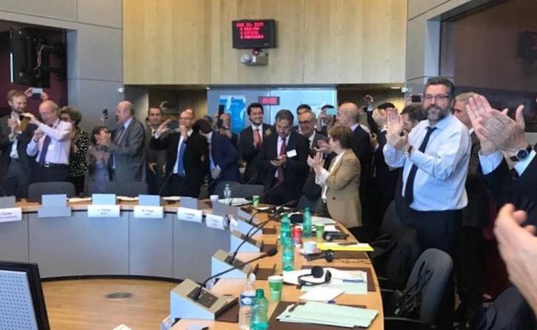 Chanceler brasileiro Ernesto Araújo celebra acordo firmado entre o Mercosul e a União Europeia.