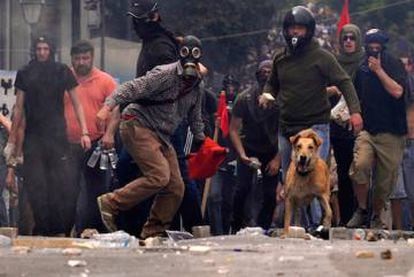 Protestos na Grécia.