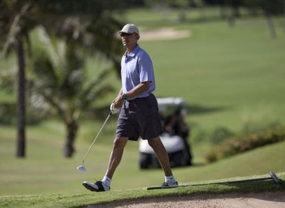 Barack Obama, em Honolulu, dia 24 de dezembro.