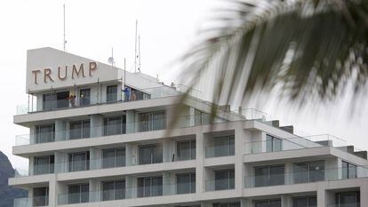 O Trump Hotel, no Rio de Janeiro, com vistas ao Ocêano Atlántico.