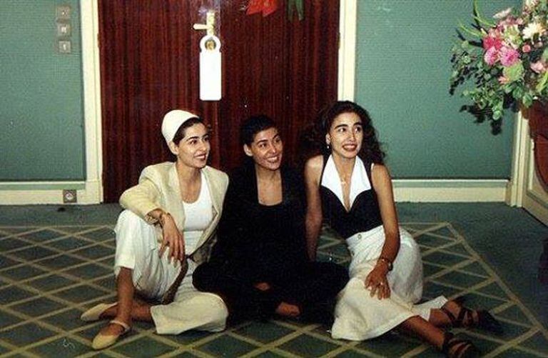 As princesas Sahar, Maha em Marrocos.