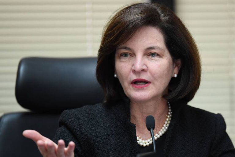 Raquel Dodge durante uma coletiva de imprensa, no dia 26 de setembro.