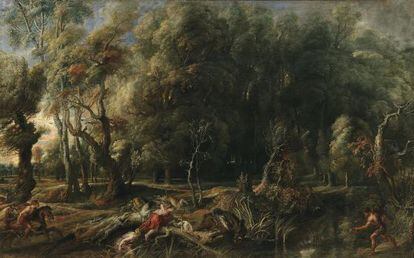 A tela Atalanta e Meleagro, de Rubens.