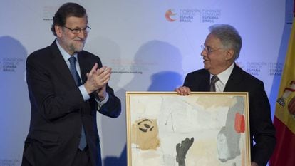 Expresidente Fernando Henrique Cardoso, primeiro ministro espanhol Mariano Rajoy