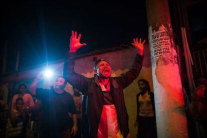 Protesto em Itu contra a falta de água em outubro.