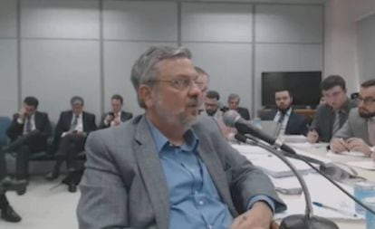 Antonio Palocci em um de seus depoimentos.