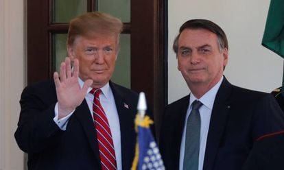 Trump e Bolsonaro, en uma imagen de arquivo.