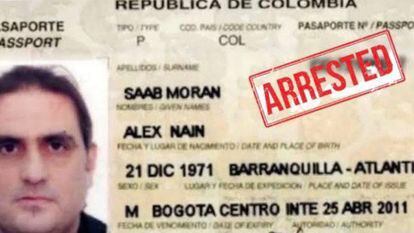 O passaporte de Alex Saab.