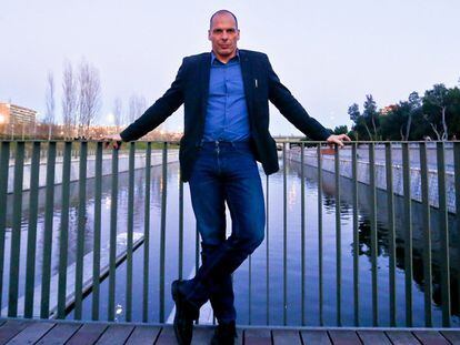 Yanis Varoufakis, neste sábado em Madri.