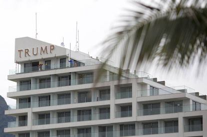 O Trump Hotel, no Rio de Janeiro, com vistas ao Oc&ecirc;ano Atl&aacute;ntico.