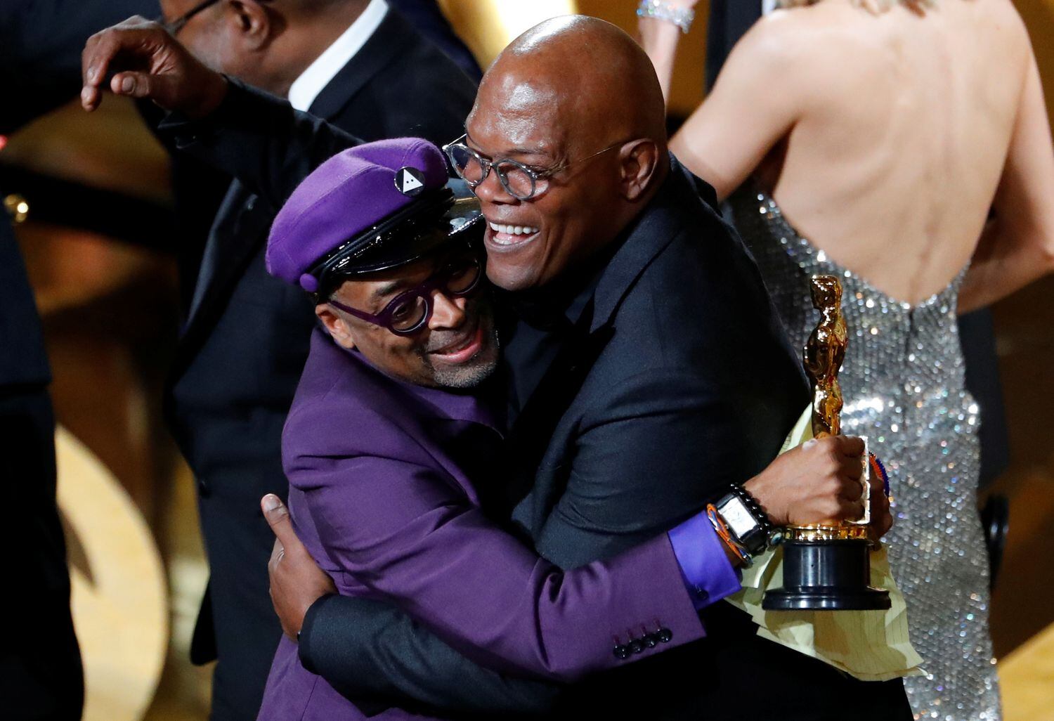 Spike Lee recebe seu primeiro Oscar por ‘Infiltrado na Klan’, na 91ª edição do prêmio, em 24 de fevereiro de 2019, em Los Angeles. Lee boicotou a cerimônia de 2016 devido à falta de diversidade da premiação.