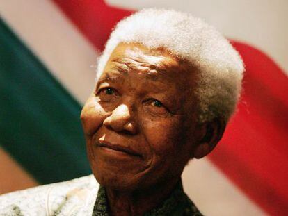 O ex-presidente da África do Sul Nelson Mandela.
