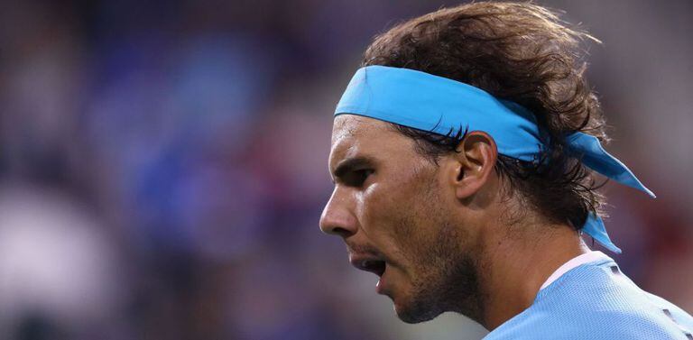 Nadal, no jogo de domingo em Indian Wells.