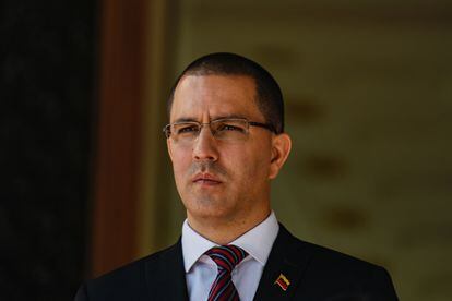 Jorge Arreaza, no palácio de Miraflores, em Caracas.