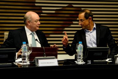 O ministro cubano, Rodrigo Malmierca, e Skaf, da Fiesp.