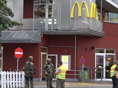 O McDonalds atacado em Munique