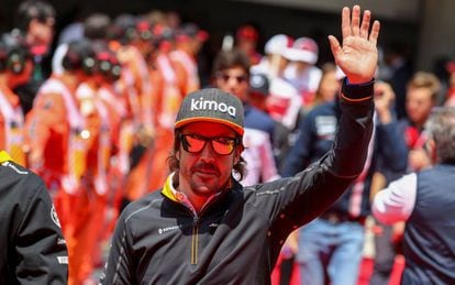 Fernando Alonso, durante o GP da China, em abril.
