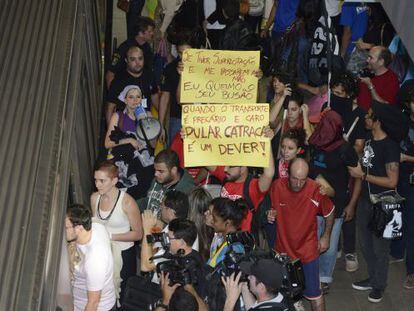 Manifesta&ccedil;&atilde;o promovida pelo MPL no Rio em 2013.