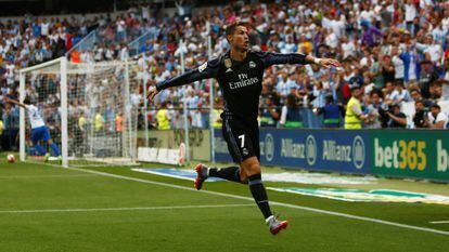 Cristiano Ronaldo abriu o placar para o Real.