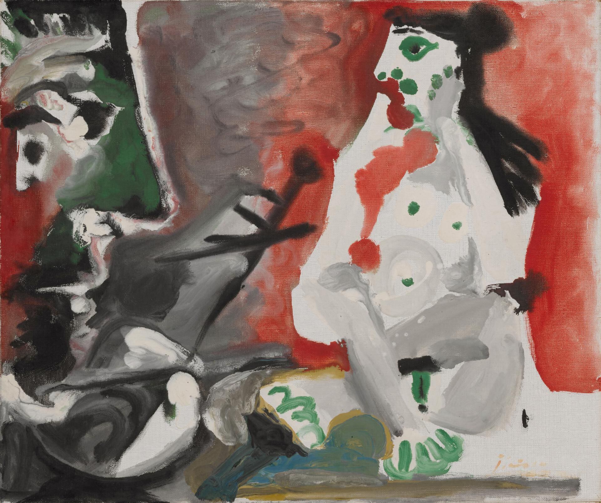 ‘Le peintre et son modèle’, de Pablo Picasso (1964).
