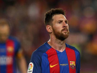 Messi, no domingo passado, no Camp Nou.
