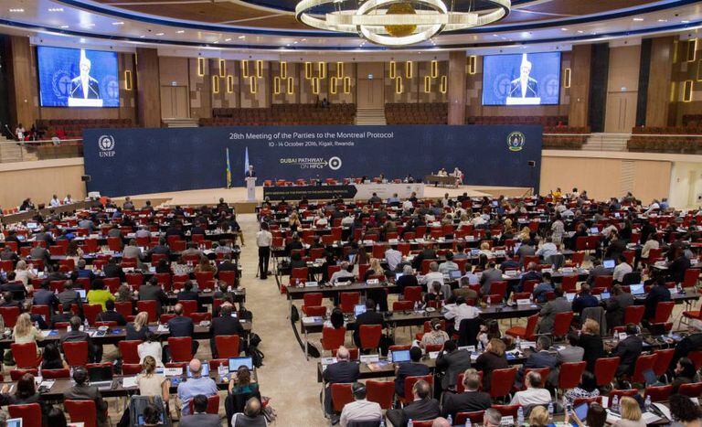 Discurso do secretário de Estado dos EUA, John Kerry, durante o encontro em Ruanda.